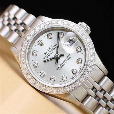 rolex silver watches for women